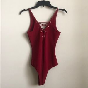 Red Express Bodysuit